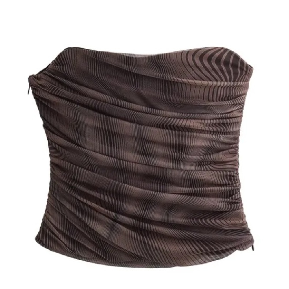 Zara Corset Strapless Top